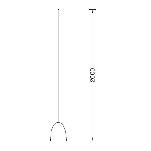 50959.6K3 - STUDIO LINE LED system pendant luminaire, copper