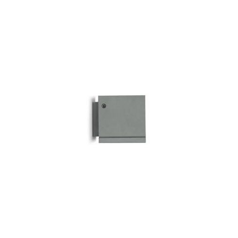 MICROLOFT SQUARE grey LED wall luminaire