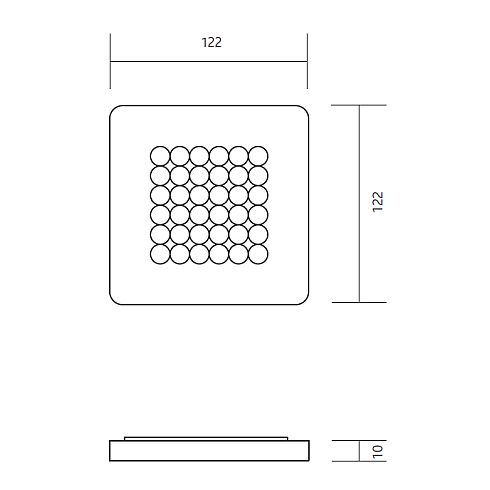 Modul Q 36 2700K LED ceiling luminaire 2700K