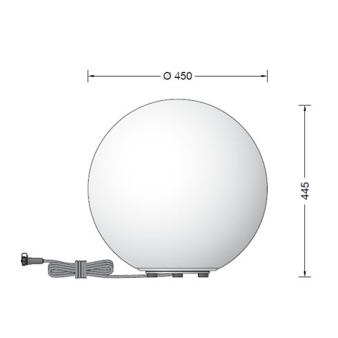 84827K3 - BEGA UniLink Portable garden luminaire, graphite