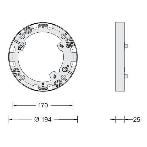 Accessory - 13635 Mounting frame, graphite