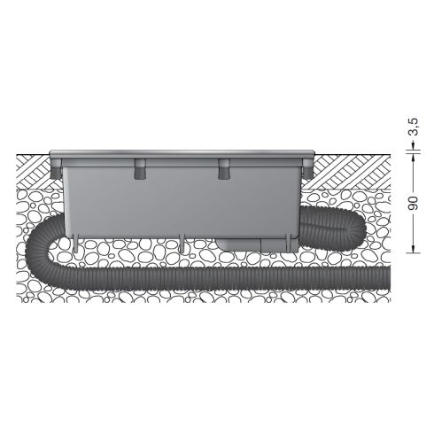 84091K3 LED in-ground luminaire, asymmetrical