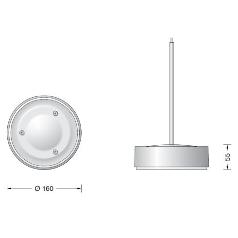 50970.1K3 LED system pendant luminaire, velvet white