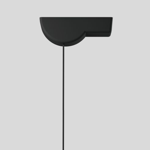 13246 - Surface-mounted canopy velvet black for BEGA system pendant luminaires
