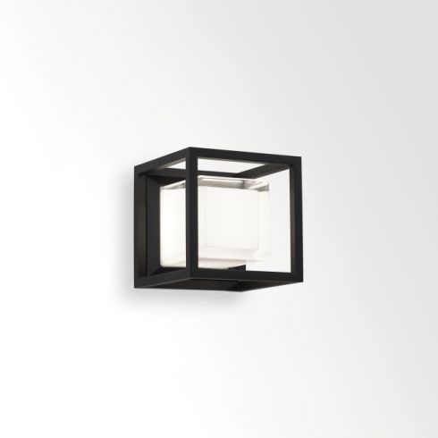 MONTUR S LED wall and ceiling lumnaire, black