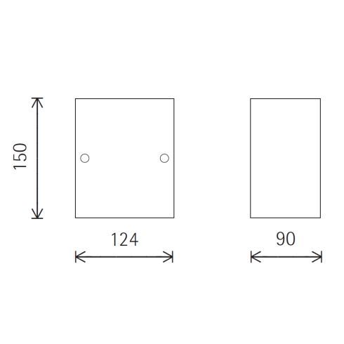 33530.000 KUBUS LED wall luminaire - floor washlight