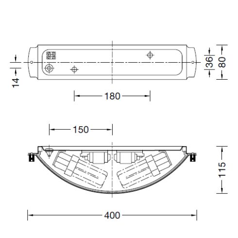 31455K3 Wall luminaire