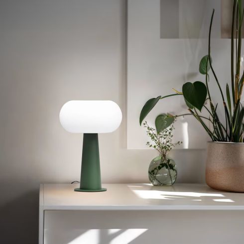 51444.7K3 Table luminaire, velvet green