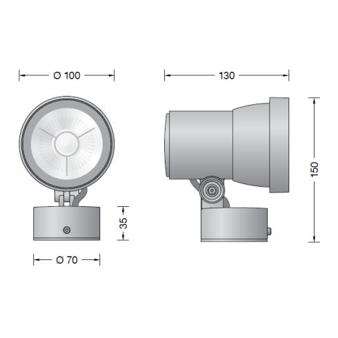 84944K4 Compact LED floodlight