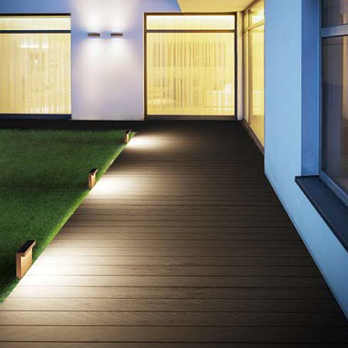 MINILOOK WOOD 220 white LED bollard