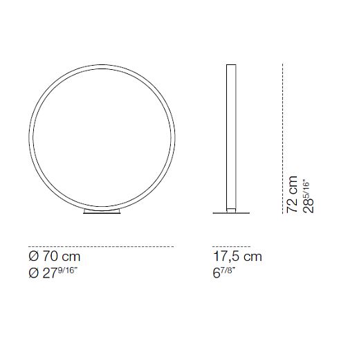 Assolo70 terra LED Floor luminaire, white