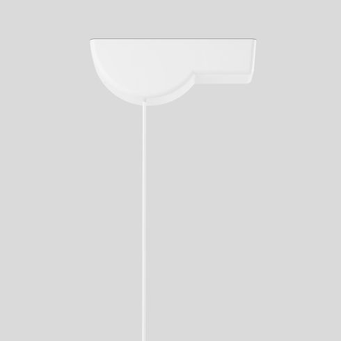 13232 - Surface-mounted canopy velvet white for BEGA system pendant luminaires