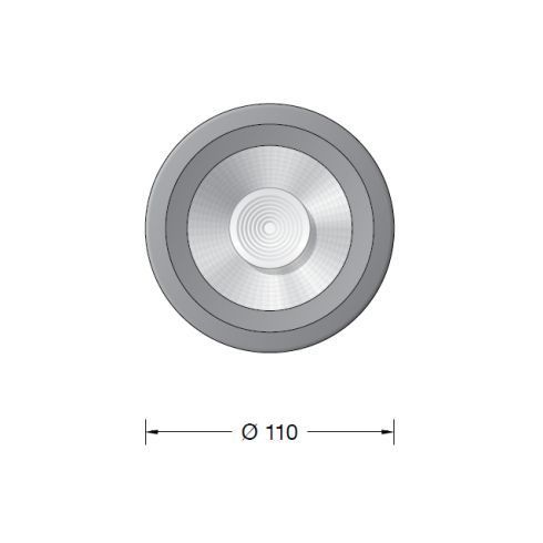 24243WK3 Recessed ceiling luminaire · Downlight, white