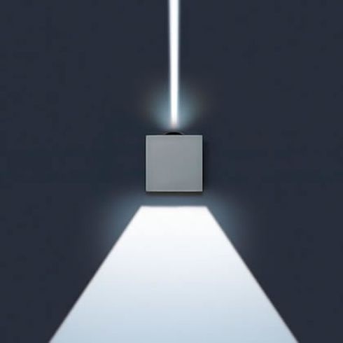 LIFT grey LED wall luminaire