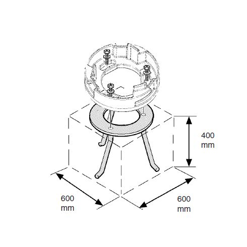 Accessory - fixing plate for iGuzzini bollards