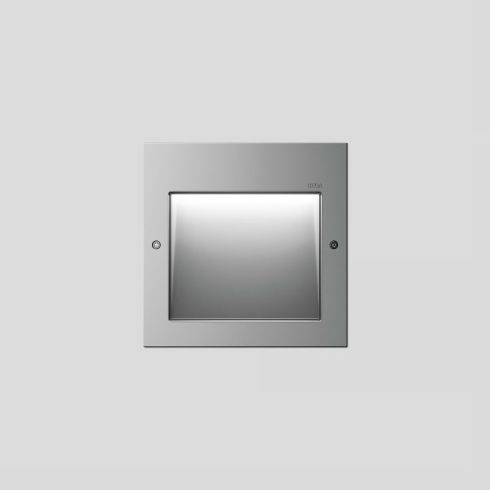 24206A Recessed LED wall luminaire, silver
