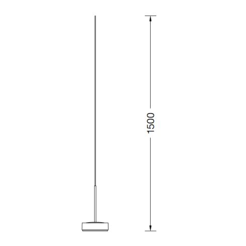 50970.1K3 LED system pendant luminaire, velvet white