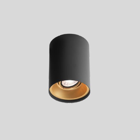 SOLID 1.0 2700K LED ceiling luminaire, black - gold