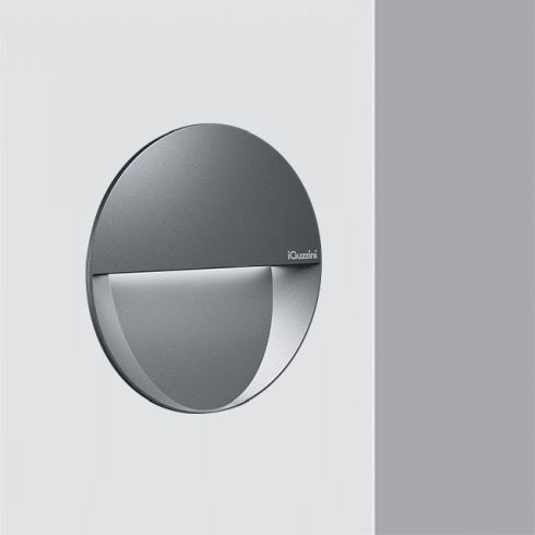 Walky Round 200 Recessed wall luminaire, grey