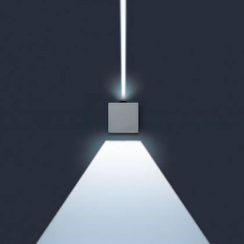 MINILIFT grey LED wall luminaire