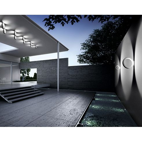 Assolo outdoor LED Wall and ceiling luminaire, anthracite