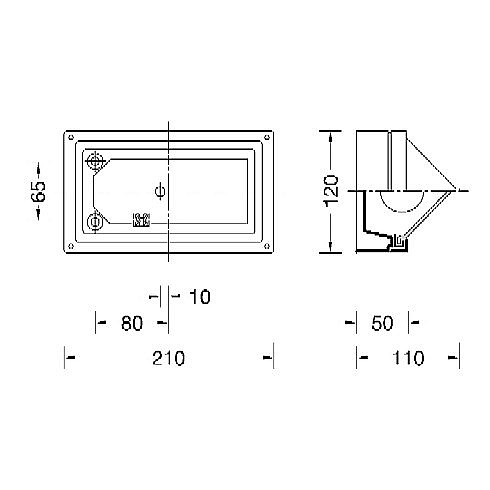 22611AK3 Wall luminaire, silver