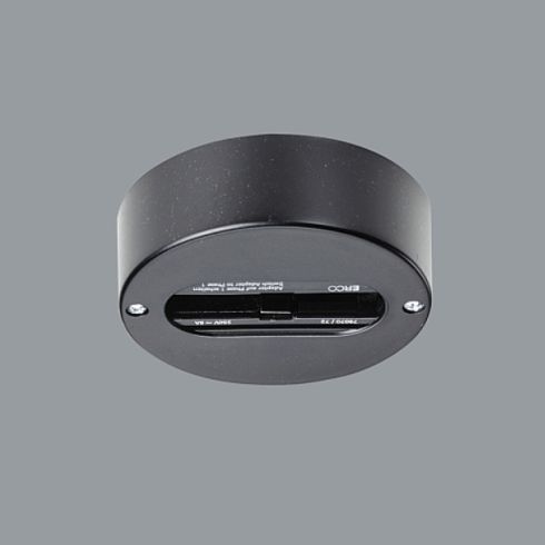 79038.000 1-CIRCUIT SINGLET black for ERCO 3-circuit track system