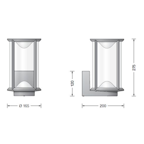 31076BK3 Wall luminaire, bronze