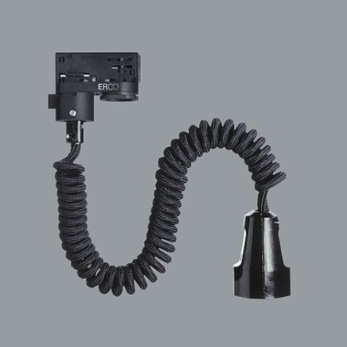 79052.000 ADAPTER black for ERCO 3-circuit track system