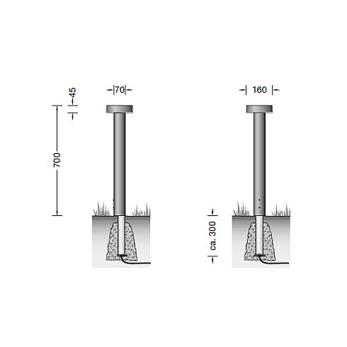 77233K3 LED garden and path luminaire