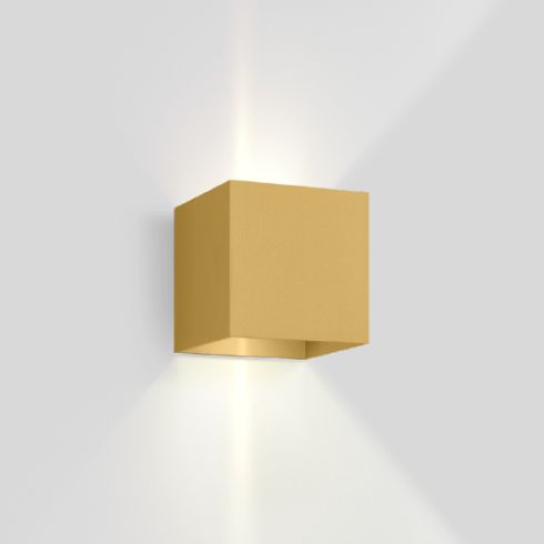 BOX WALL 2.0 3000K LED wall luminaire, gold