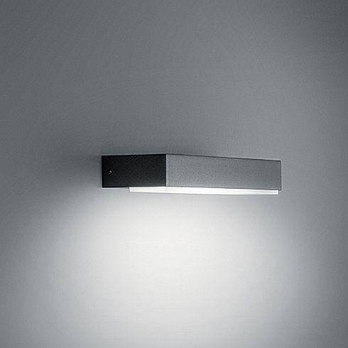 PLAN HORIZONTAL grey LED wall luminaire