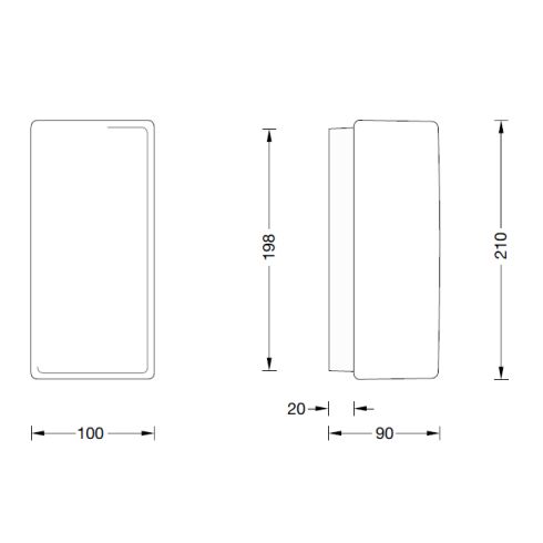 34161K3 Ceiling and wall luminaire