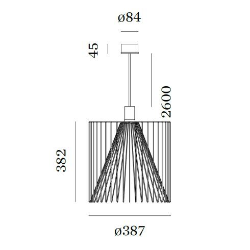 WIRO 3.8 RUST Pendant luminaire