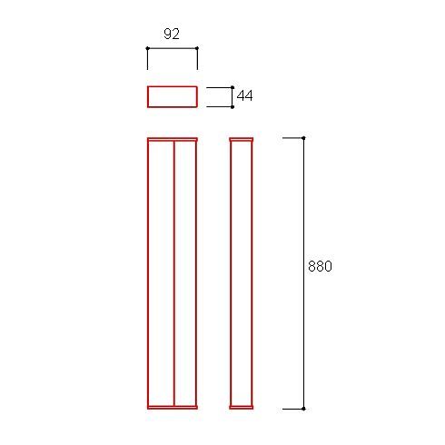 PURE E 880 LED mirror luminaire, chrome