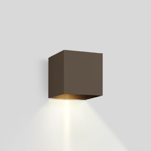 BOX WALL 1.0 3000K LED wall luminaire, bronze